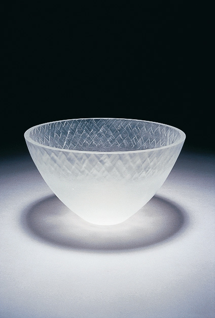 Open bowl - woven interior